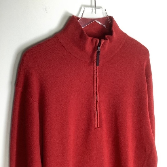 Vintage‎ Banana Republic Wool Blend Quarter Zip Up Sweater XXL - Picture 2 of 11